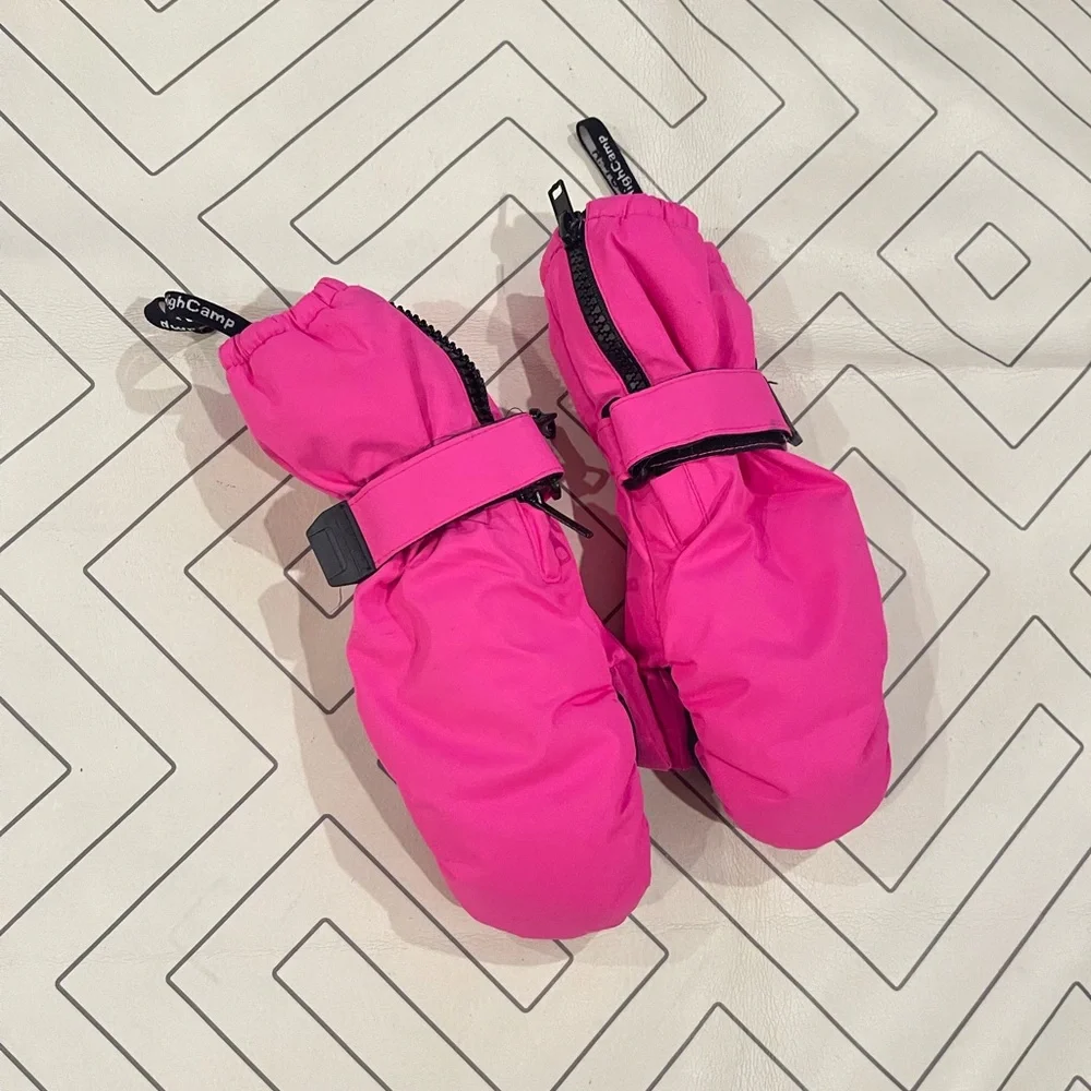 Pink Winter Mittens